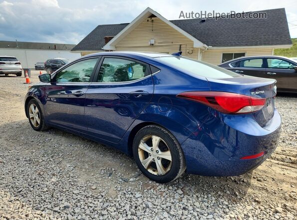 5NPDH4AE8GH691190 2016 HYUNDAI ELANTRA Blue Tył lewy