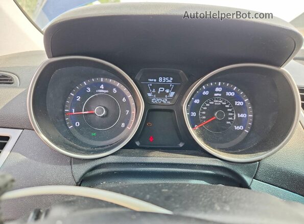 5NPDH4AE8GH691190 2016 HYUNDAI ELANTRA Blue Widok zestawu wskaźników