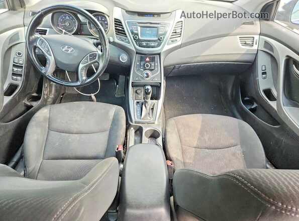 5NPDH4AE8GH691190 2016 HYUNDAI ELANTRA Blue Widok deski rozdzielczej