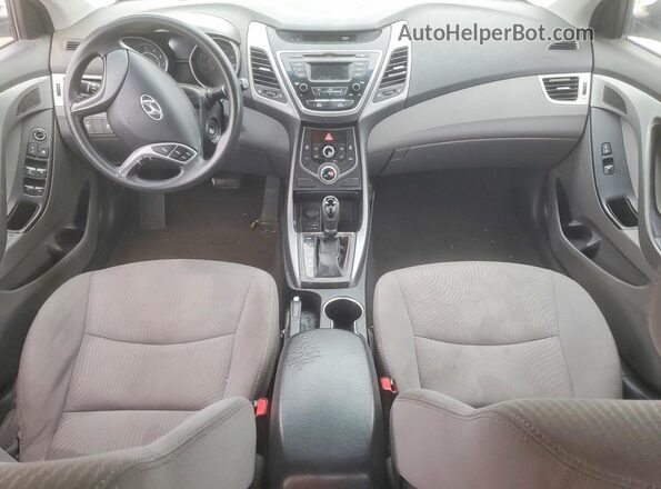 5NPDH4AE8GH692081 2016 HYUNDAI ELANTRA Белый Вид панели приборов