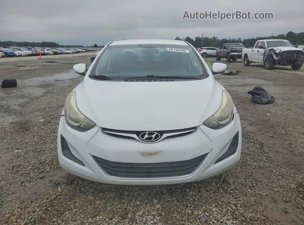 5NPDH4AE8GH692081 2016 HYUNDAI ELANTRA Белый Вид спереди