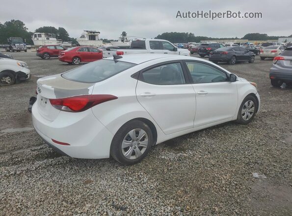 5NPDH4AE8GH692081 2016 HYUNDAI ELANTRA Белый Задняя правая четверть