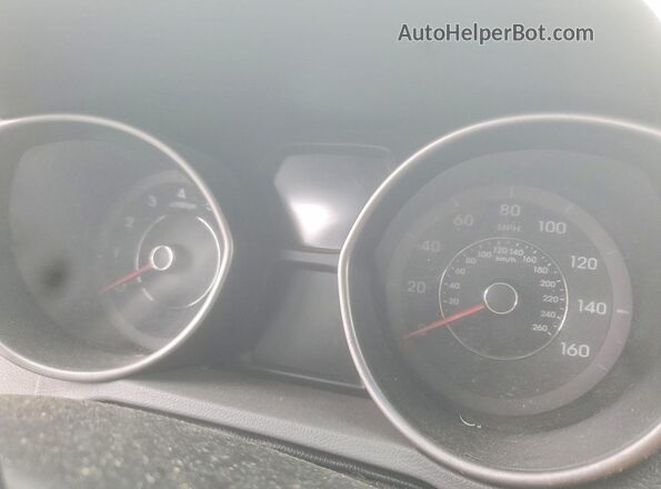 5NPDH4AE8GH692081 2016 HYUNDAI ELANTRA Белый Вид щитка приборов