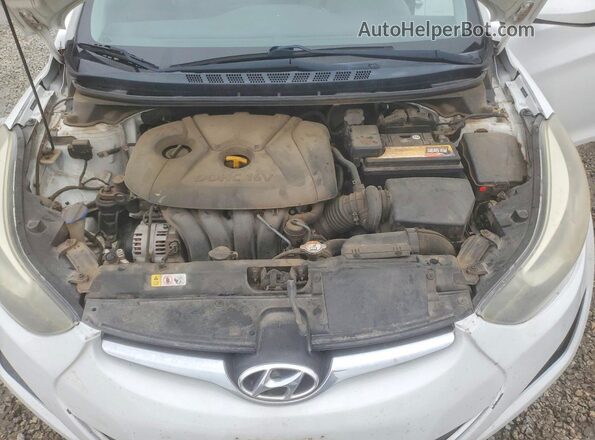 5NPDH4AE8GH692081 2016 HYUNDAI ELANTRA Белый Вид задней части салона