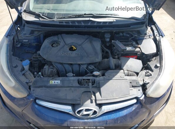 5NPDH4AE8GH698480 2016 HYUNDAI ELANTRA Blue Вид ззаду