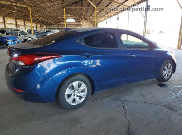 5NPDH4AE8GH706951 2016 HYUNDAI ELANTRA Blue უკანა მარჯვენა