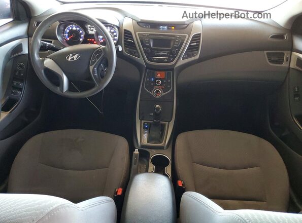 5NPDH4AE8GH706951 2016 HYUNDAI ELANTRA Blue წინა პანელის ხედი