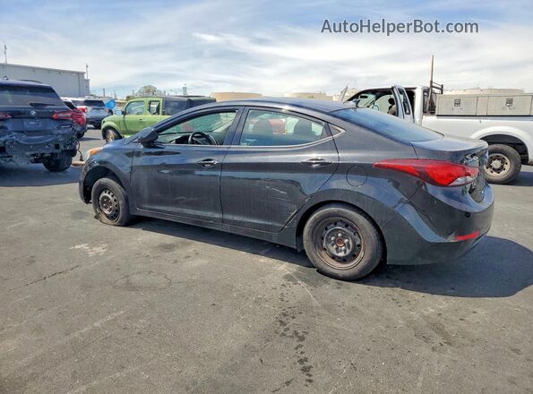 5NPDH4AE8GH711938 2016 HYUNDAI ELANTRA Black Rear left