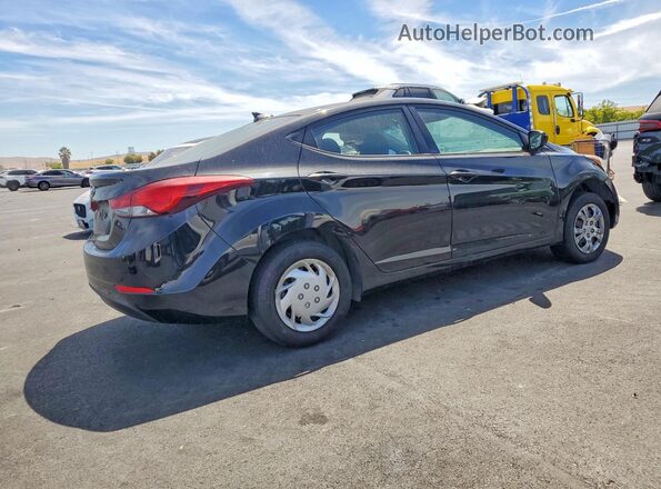 5NPDH4AE8GH711938 2016 HYUNDAI ELANTRA Black Rear right