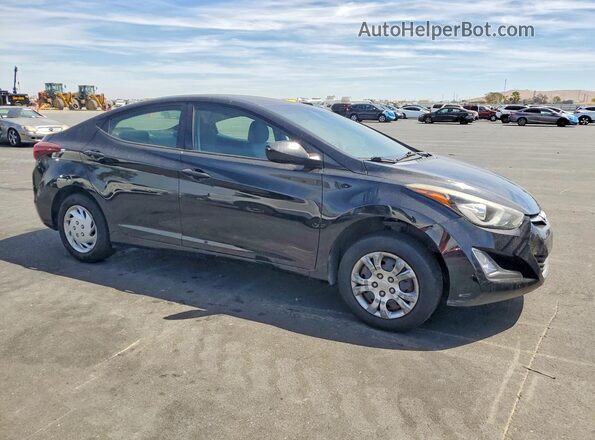 5NPDH4AE8GH711938 2016 HYUNDAI ELANTRA Black Front right
