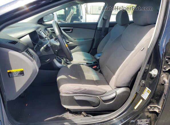 5NPDH4AE8GH711938 2016 HYUNDAI ELANTRA Black Front interior view