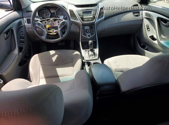 5NPDH4AE8GH711938 2016 HYUNDAI ELANTRA Black Dashboard view