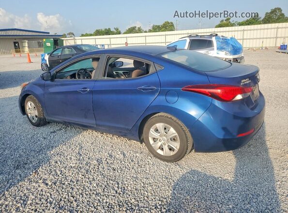 5NPDH4AE8GH728190 2016 HYUNDAI ELANTRA Blue Задня ліва чверть