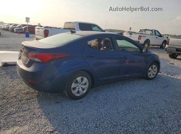 5NPDH4AE8GH728190 2016 HYUNDAI ELANTRA Blue Задня права чверть