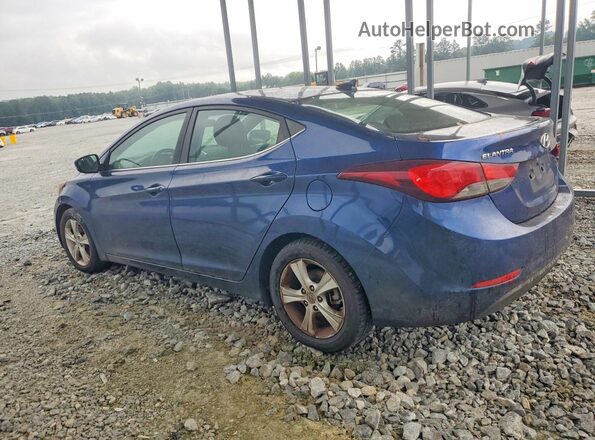 5NPDH4AE8GH729405 2016 HYUNDAI ELANTRA Blue Հետևի աջ