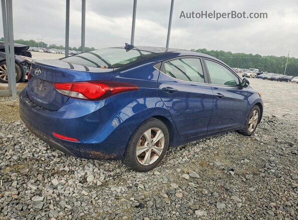 5NPDH4AE8GH729405 2016 HYUNDAI ELANTRA Blue Առջևի աջ