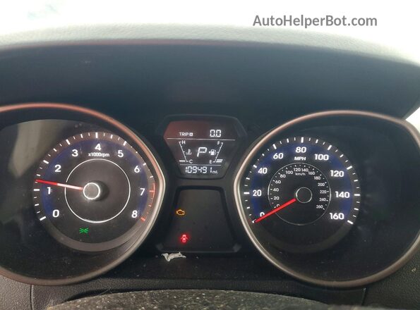 5NPDH4AE8GH729405 2016 HYUNDAI ELANTRA Blue Հետևի նստատեղերի տեսք