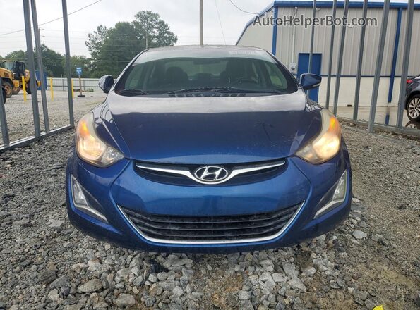 5NPDH4AE8GH729405 2016 HYUNDAI ELANTRA Blue Հետևի տեսք