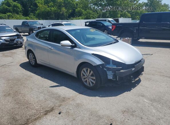 5NPDH4AE8GH734331 2016 HYUNDAI ELANTRA Gray Delantero derecho