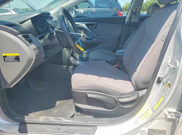 5NPDH4AE8GH734331 2016 HYUNDAI ELANTRA Gray Vista interior delantera