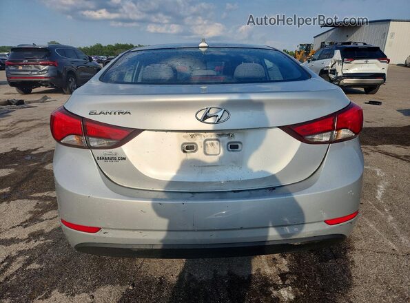 5NPDH4AE8GH737309 2016 HYUNDAI ELANTRA Silver Հետևի տեսք