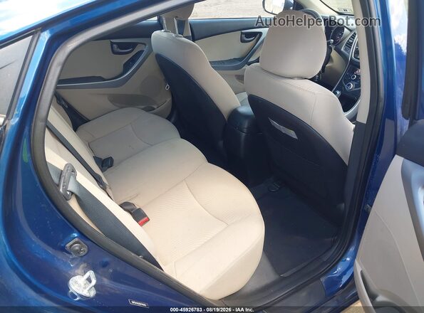 5NPDH4AE8GH740405 2016 HYUNDAI ELANTRA Blue Vista de la etiqueta del VIN