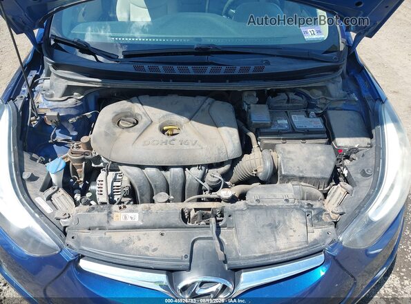 5NPDH4AE8GH740405 2016 HYUNDAI ELANTRA Blue Vista trasera