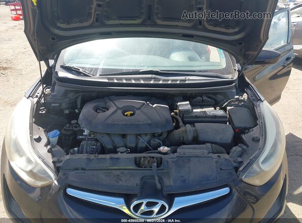 5NPDH4AE8GH753588 2016 HYUNDAI ELANTRA Black Вид ззаду