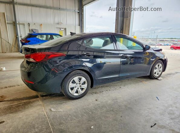5NPDH4AE8GH762856 2016 HYUNDAI ELANTRA Charcoal Rear right