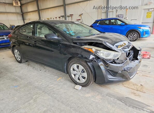 5NPDH4AE8GH762856 2016 HYUNDAI ELANTRA Charcoal Front right