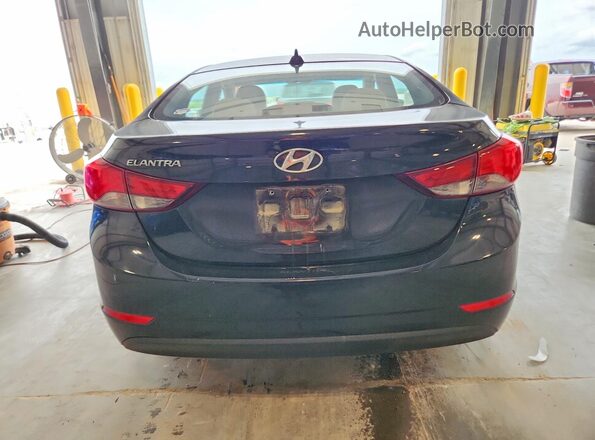 5NPDH4AE8GH762856 2016 HYUNDAI ELANTRA Charcoal Rear view