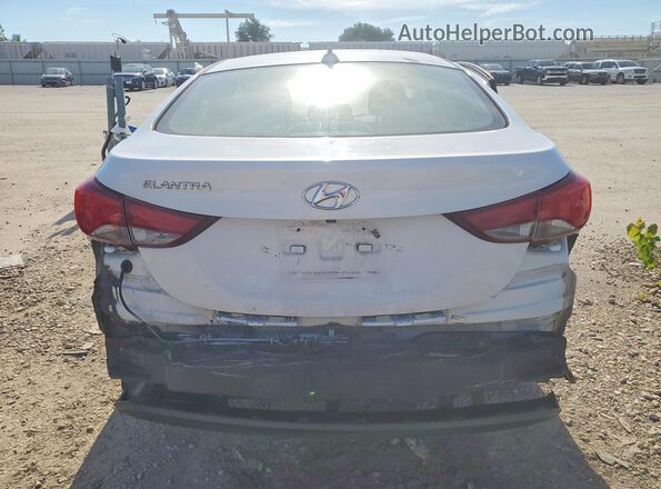 5NPDH4AE8GH764798 2016 HYUNDAI ELANTRA White Вид ззаду