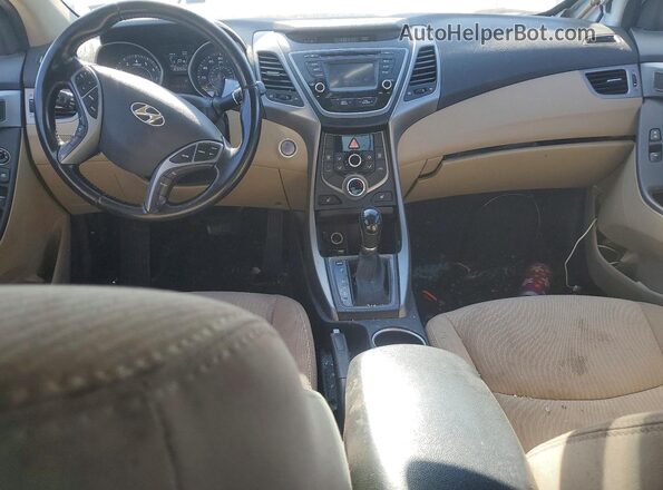 5NPDH4AE8GH764798 2016 HYUNDAI ELANTRA White Вид панелі приладів