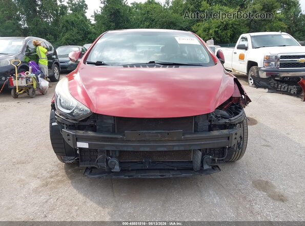5NPDH4AE8GH769371 2016 HYUNDAI ELANTRA Red Front view