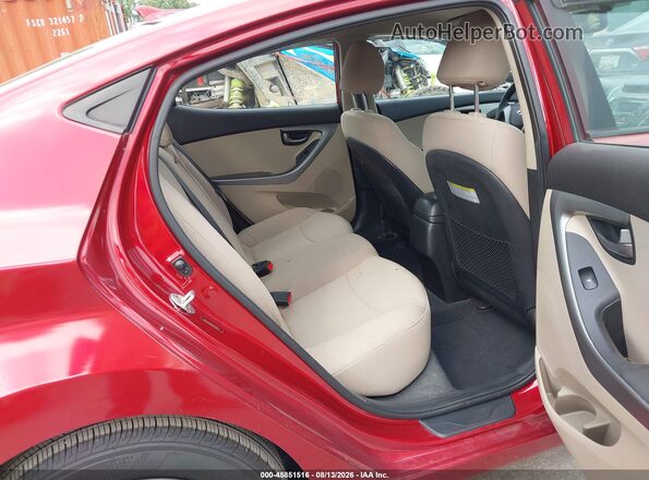 5NPDH4AE8GH769371 2016 HYUNDAI ELANTRA Red VIN sticker view