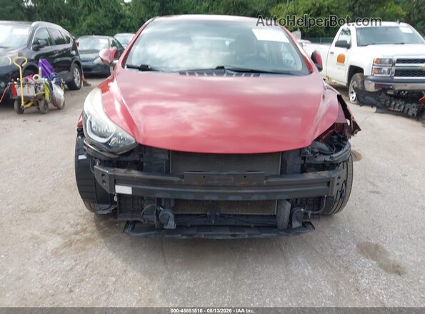 5NPDH4AE8GH769371 2016 HYUNDAI ELANTRA Red Rear interior view