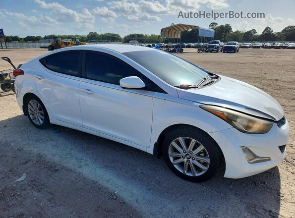 5NPDH4AE9GH657260 2016 HYUNDAI ELANTRA White Առջևի աջ