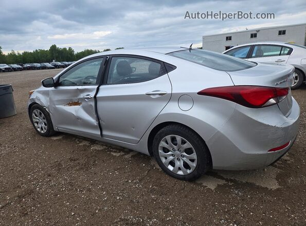 5NPDH4AE9GH663141 2016 HYUNDAI ELANTRA Silver Trasero izquierdo