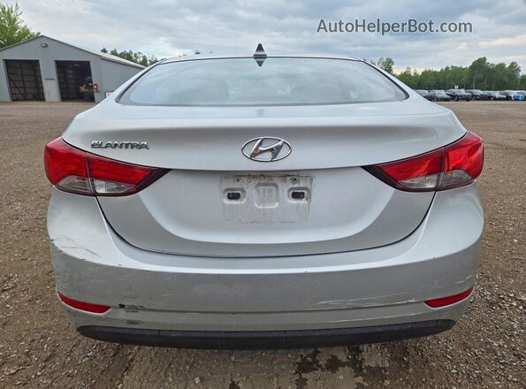 5NPDH4AE9GH663141 2016 HYUNDAI ELANTRA Silver Vista trasera