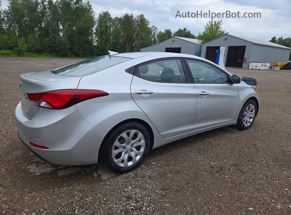 5NPDH4AE9GH663141 2016 HYUNDAI ELANTRA Silver Trasero derecho