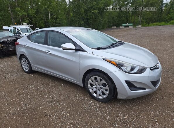 5NPDH4AE9GH663141 2016 HYUNDAI ELANTRA Silver Delantero derecho