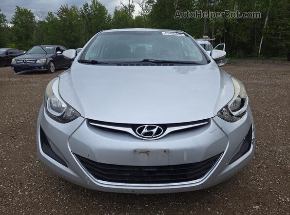 5NPDH4AE9GH663141 2016 HYUNDAI ELANTRA Silver Vista frontal