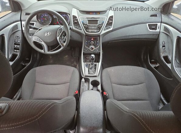 5NPDH4AE9GH663141 2016 HYUNDAI ELANTRA Silver Vista del salpicadero