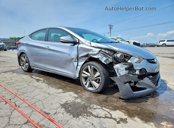 5NPDH4AE9GH694499 2016 HYUNDAI ELANTRA Silver Front right