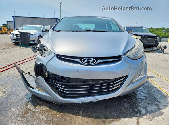 5NPDH4AE9GH694499 2016 HYUNDAI ELANTRA Silver Front view