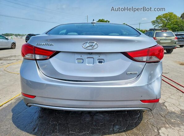 5NPDH4AE9GH694499 2016 HYUNDAI ELANTRA Silver Rear view