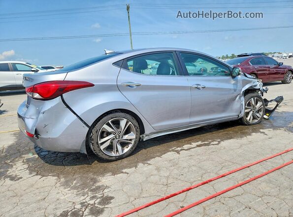 5NPDH4AE9GH694499 2016 HYUNDAI ELANTRA Silver Rear right