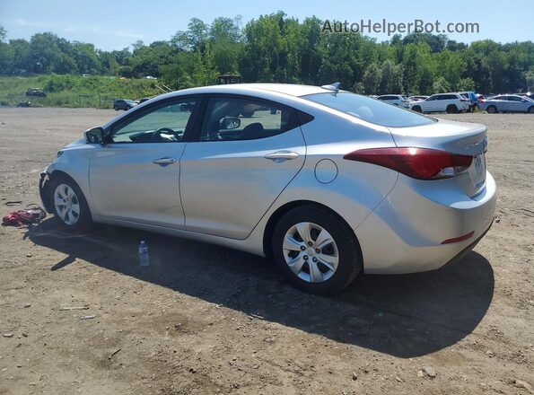 5NPDH4AE9GH703623 2016 HYUNDAI ELANTRA Серебряный Задняя левая четверть