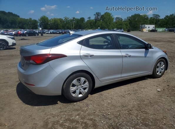 5NPDH4AE9GH703623 2016 HYUNDAI ELANTRA Серебряный Задняя правая четверть