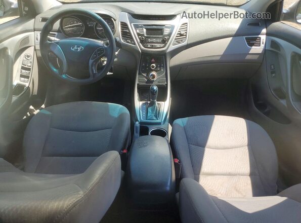 5NPDH4AE9GH703623 2016 HYUNDAI ELANTRA Серебряный Вид панели приборов